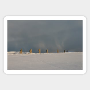 Brodgar Snowstorm Sticker